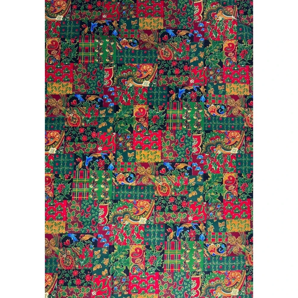Vintage Cranston VIP Joan Messamore Christmas Patchwork Cotton Fabric 36